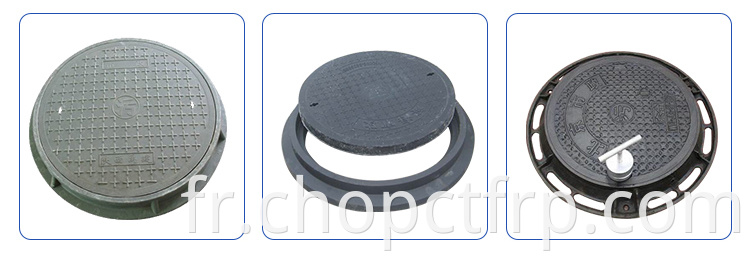 Grille de pluie FRP, couverture de drainage des égouts FRP